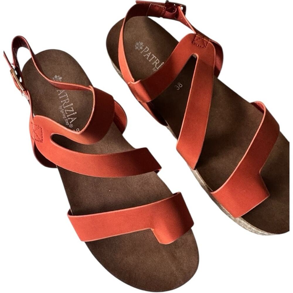 Patriza By spring Step Kalissa Women's Orange Sandals Sz 38 New in Box